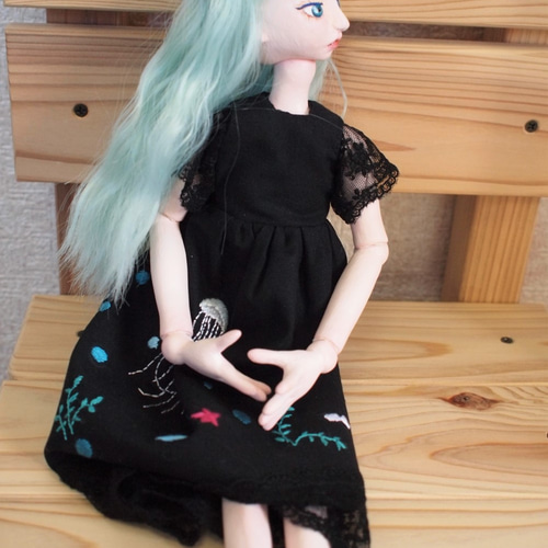 クロスボディ人形 青鬼 ハンドメイド ドール その他人形 ちひろ