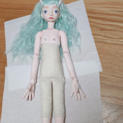 クロスボディ人形 青鬼 ハンドメイド ドール その他人形 ちひろ クロスボディ人形 青鬼 ハンドメイド ドール その他人形 ちひろ