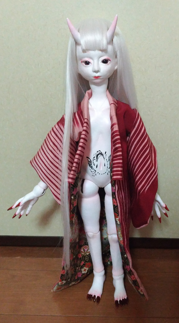 創作球体関節人形・鬼（和装） 鬼の娘 球体関節人形 自作ドール その他人形 ちひろ屋。 通販 8142001