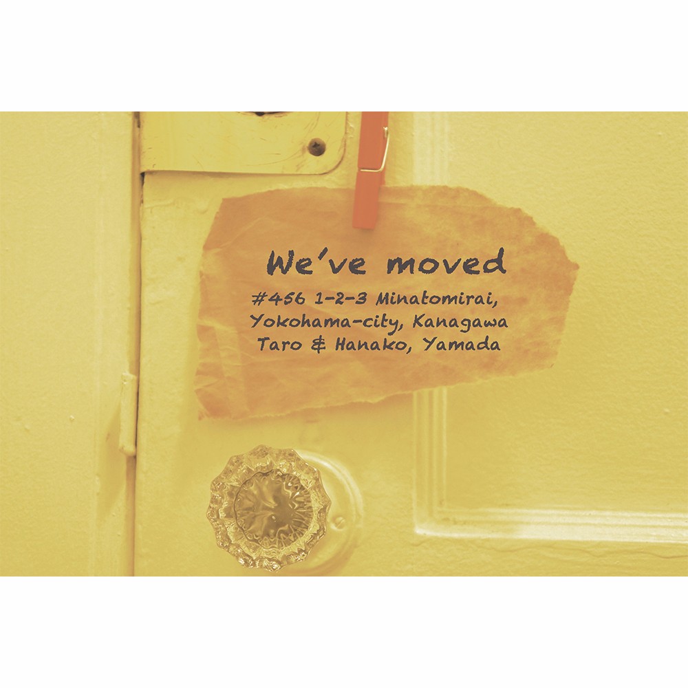 グリーティングカード 100枚（引越しのご挨拶）The Door