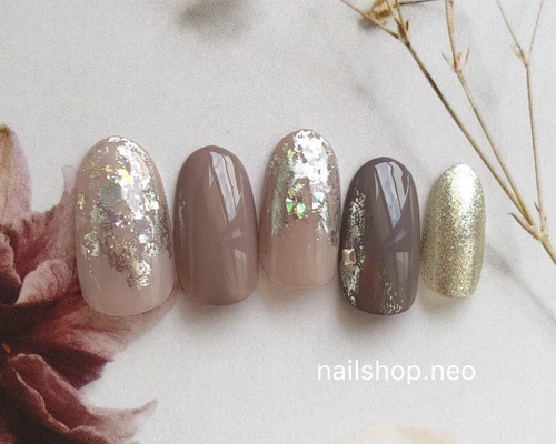 グレージュ ニュアンス♡ネイルチップ グレージュニュアンス♡ ネイルチップ ネイルチップ（つけ爪