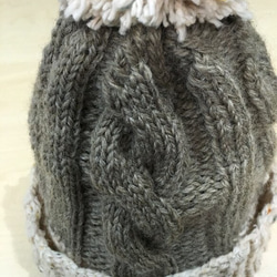 模様編みが可愛いゆったりニット帽 5枚目の画像