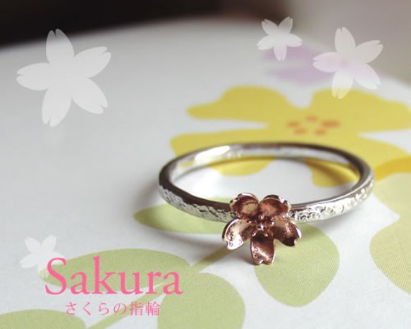 桜の指輪Ｓ【受注生産】 2枚目の画像