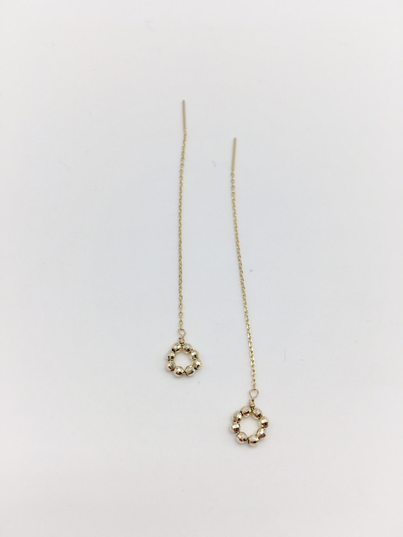 10K ミラーボール アメリカンピアス ピアス（フック・チェーン