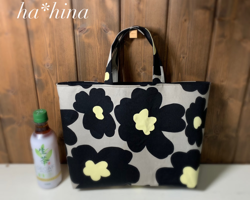 【はな＊ひま】ハンドメイドトートバッグ トートバック トートバッグ ha✴︎hina 通販 11548577｜Creema