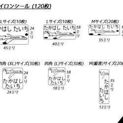 モノクロにこだわった飛行機のアイロンシール(120枚入) 4枚目の画像