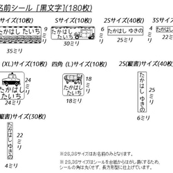 算数セットお名前シール(乗物)(280枚) 3枚目の画像