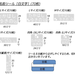 クッキーのお名前シールとアイロンシール★入園&入学準備フルセット(202枚) 4枚目の画像