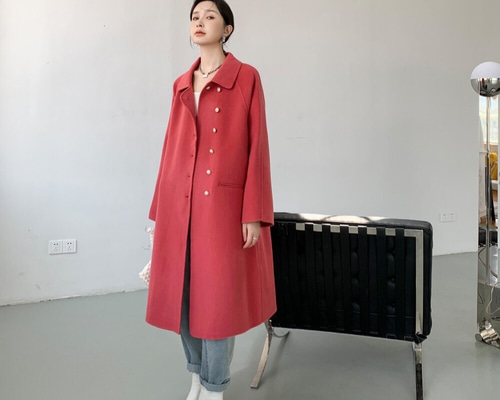 全14色】【ウール100％】 リバーシブル生地 手縫い コート☆オーダー