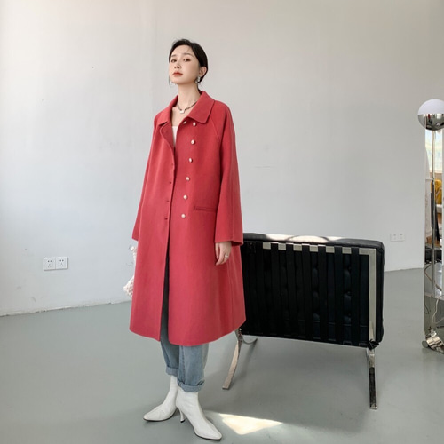 全14色】【ウール100％】 リバーシブル生地 手縫い コート☆オーダー