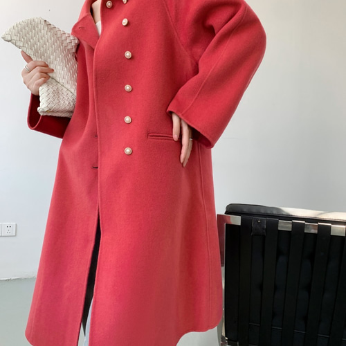 全14色】【ウール100％】 リバーシブル生地 手縫い コート☆オーダー  