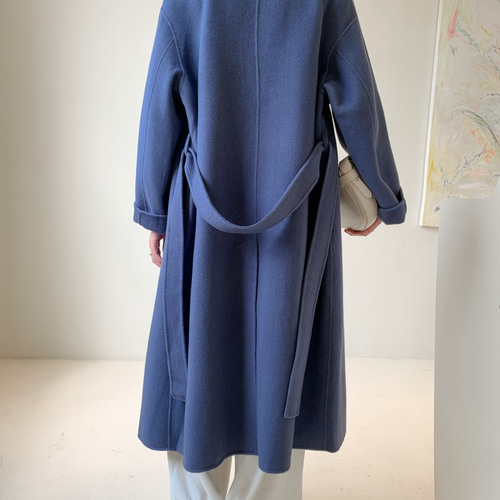 全14色】【ウール100％】 リバーシブル生地 手縫い ロングコート