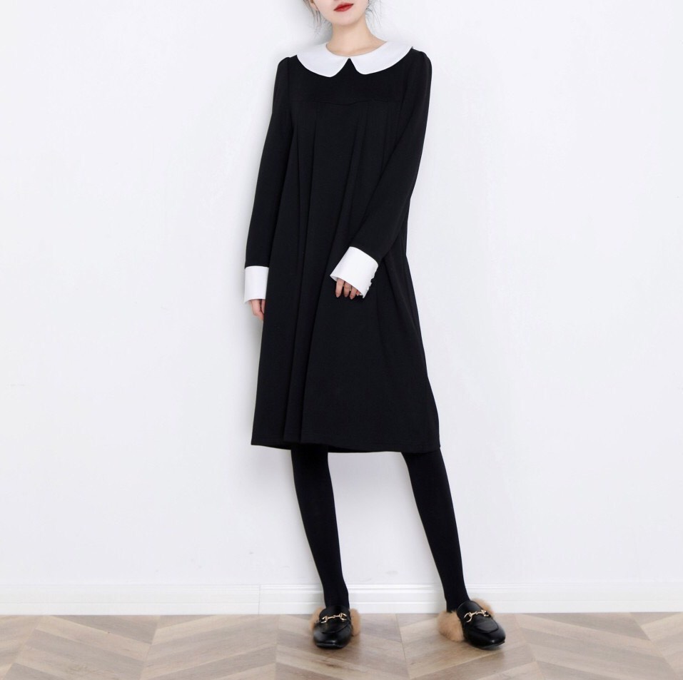 9色展開 フォーマル　ストレッチ コットンワンピース☆オーダーメイド可