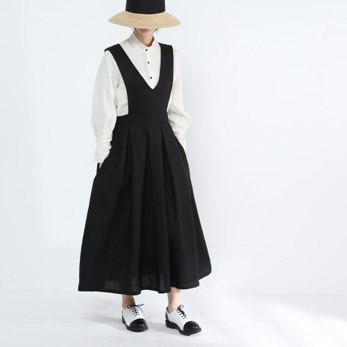 美品⁂センソユニコ⁂ロングワンピース　ジャンスカ　タック　フレア　オールシーズン 美品⁂センソユニコ⁂ロングワンピース ジャンスカ タック フレア