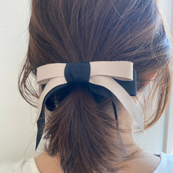 郊遊雙色絲帶⋈﻿小馬掛鉤（黑） 第3張的照片