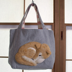 寝てる柴Bag【１号】 1枚目の画像