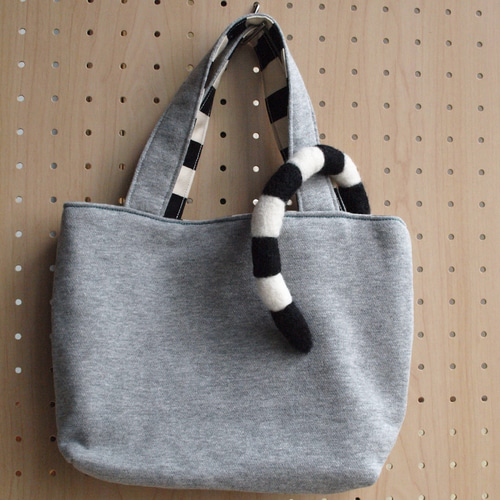 woonimalトート】ワオキツネザル8号 トートバッグ woonimal (大サワ