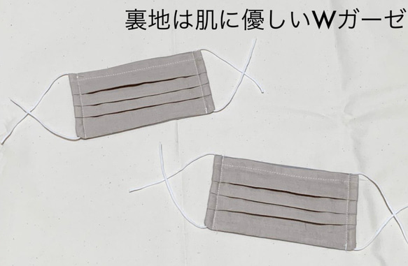 新色◆大人サイズ　カラープリーツマスク2枚set　ノーズワイヤー入り 2枚目の画像
