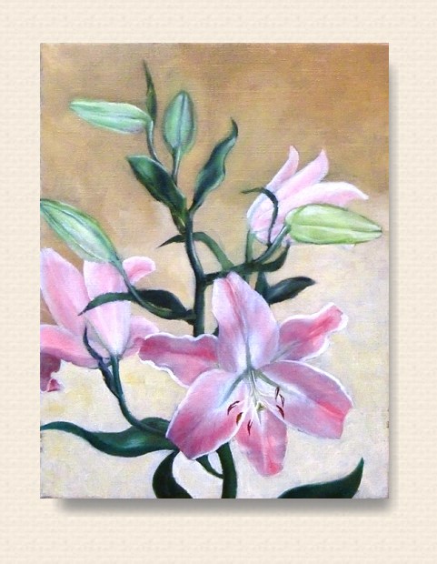 【F0号】カサブランカ oil painting 原画 油彩 油絵 油彩 油彩画 絵 絵画【カサブランカ】 | HIROSHI1990