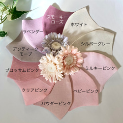 【サイズが選べる】不織布が見える　リネンとシルクのマスクカバー　敏感肌に【受注生産】 4枚目の画像
