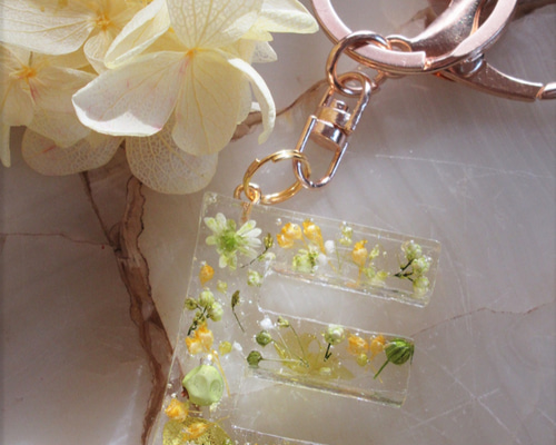 イニシャルキーホルダー（グリーン系） – SORAIRO Y イニシャル