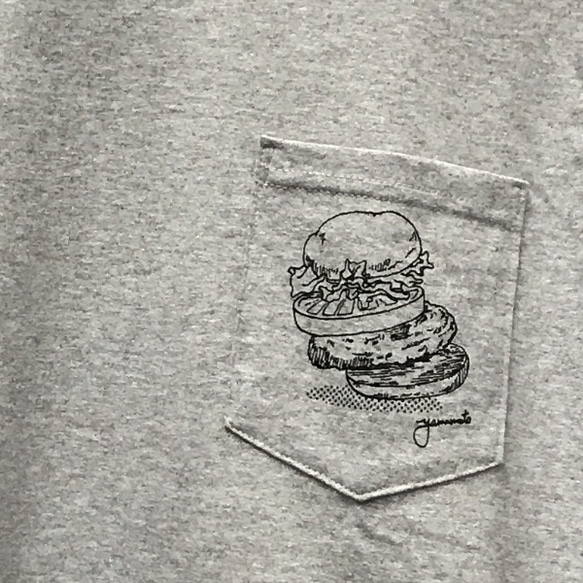 フライングハンバーガーTシャツ 2枚目の画像