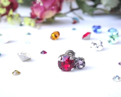 選べる「あの人と私」誕生石ピアス【誕生日 ルビー 記念日 アメジスト
