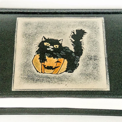 猫のデザイン　バッグ　財布等　レザークラフト  ｂｏｏｋカバー　ｋｏｋｕ猫 catwalk oikawa 1枚目の画像