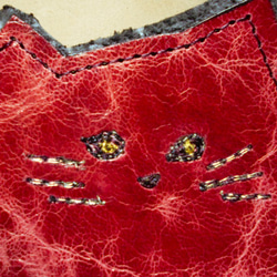 猫のデザイン　レザークラフト　cat mouse pad.   catwalk oikawa 4枚目の画像