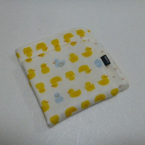 ガーゼハンカチ　あひる839 ハンドメイド ガーゼハンカチ あひる839 ハンドメイド ガーゼハンカチ