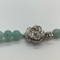 天然石　アマゾナイトのロングネックレス 4枚目の画像