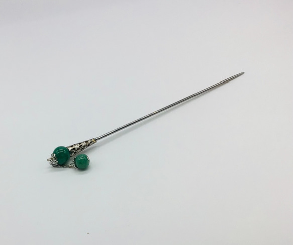 天然石　アベンチュリンのかんざし 2枚目の画像