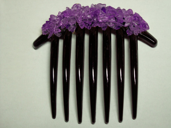 アメシストのコーム 2枚目の画像