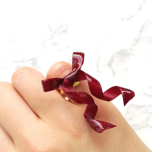 emiru momota ももた コラボ Ribbon ring リボンリング