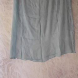 藍生葉染スカーフ、絹楊柳織り。送料全国無料。 5枚目の画像