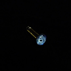 ガラスのボディピアス 宇宙a　6Ga 3枚目の画像