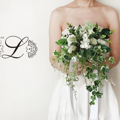 ブーケ・ブートニア Rerere オーダーメイド】ウェディングブーケ&ブトニアセット 相談OK! 15000円