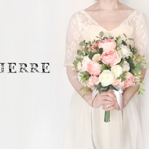 オーダーメイド】ウェディングブーケ&ブトニアセット 相談OK! 15000円