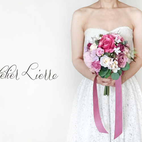 オーダーメイド】ウェディングブーケ&ブトニアセット 相談OK! 15000円