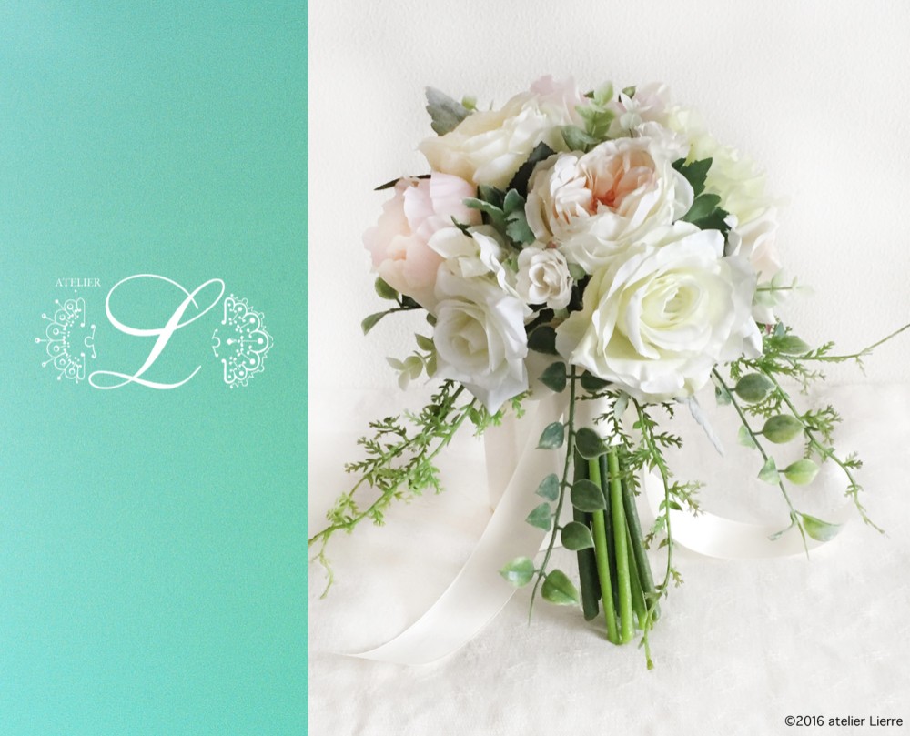 【オーダーメイド】ウェディングブーケ&ブトニアセット 相談OK! 15000円〜