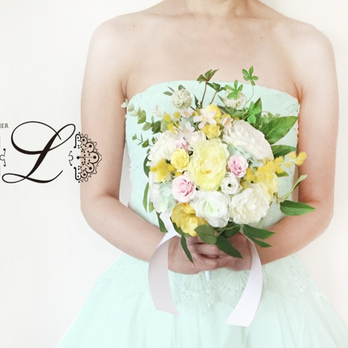 オーダーメイド】ブーケ ブートニア付き