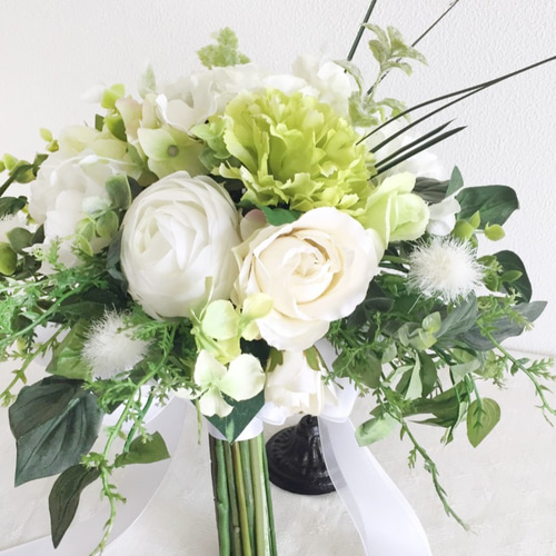 オーダーメイド】ウェディングブーケ&ブトニアセット 相談OK! 15000円