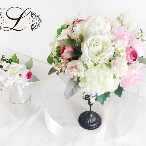 ウエディングブーケ、ブートニアset