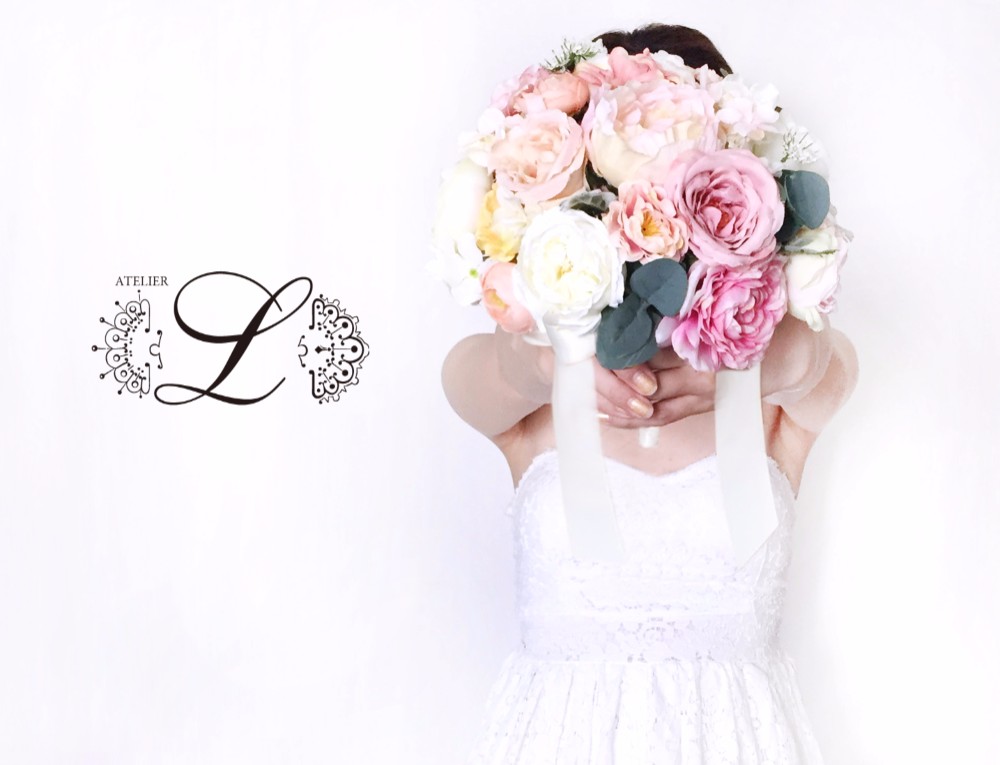 【オーダーメイド】ウェディングブーケ&ブトニアセット 相談OK! 15000円〜