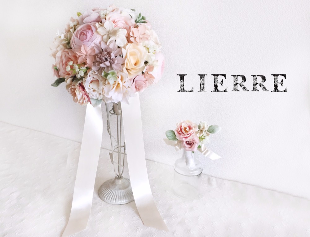 【オーダーメイド】ウェディングブーケ&ブトニアセット 相談OK! 15000円〜