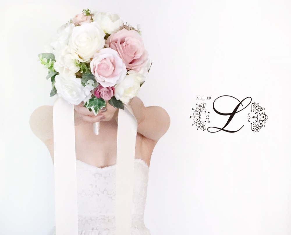 【オーダーメイド】ウェディングブーケ&ブトニアセット 相談OK! 15000円〜