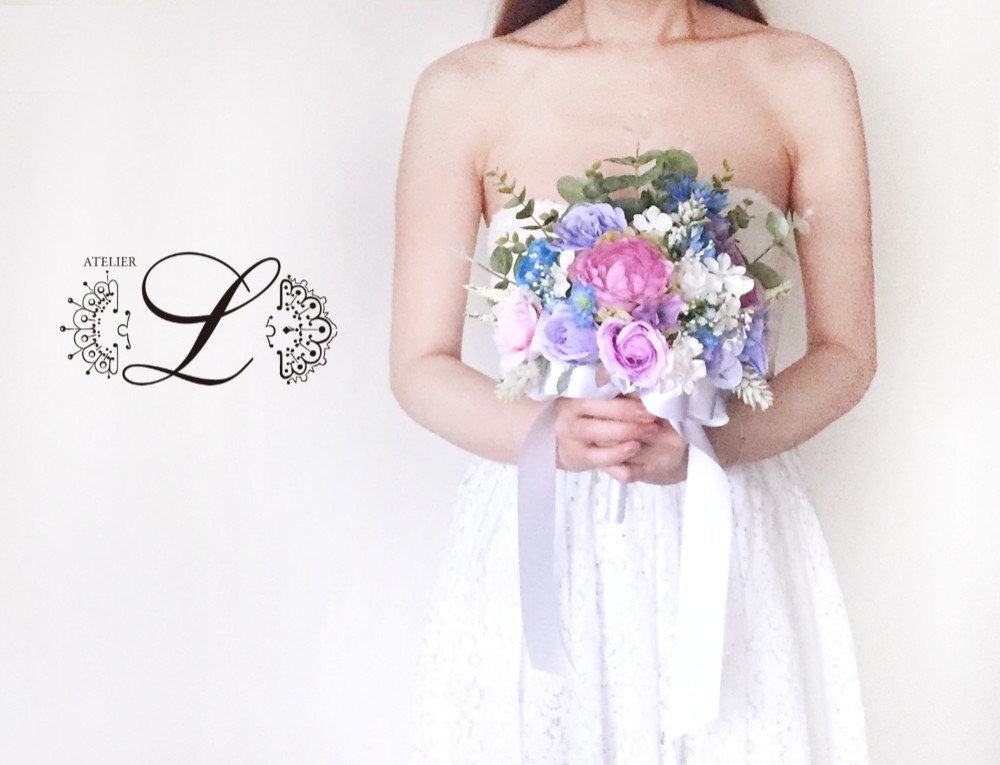 【オーダーメイド】ウェディングブーケ&ブトニアセット 相談OK! 15000円〜