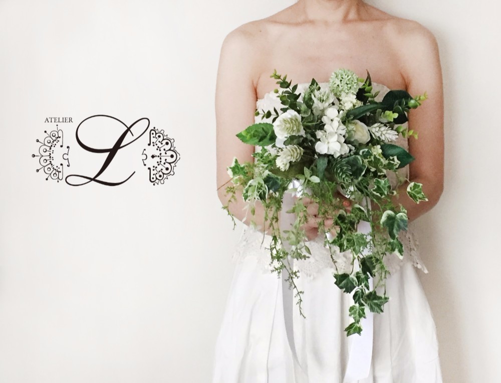 【オーダーメイド】ウェディングブーケ&ブトニアセット 相談OK! 15000円〜