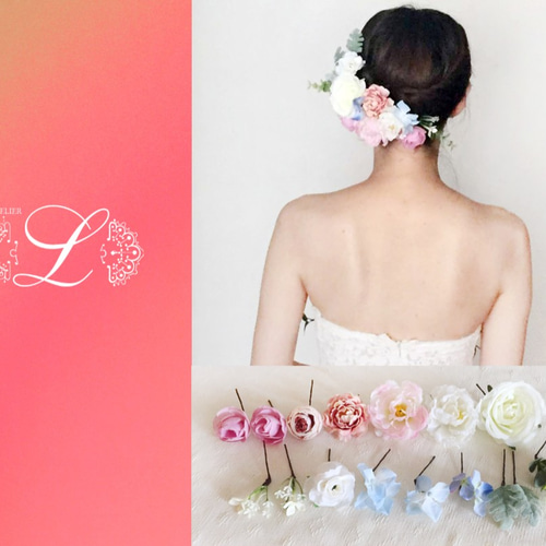 オーダーメイド】ウェディングブーケ&ブトニアセット 相談OK! 15000円