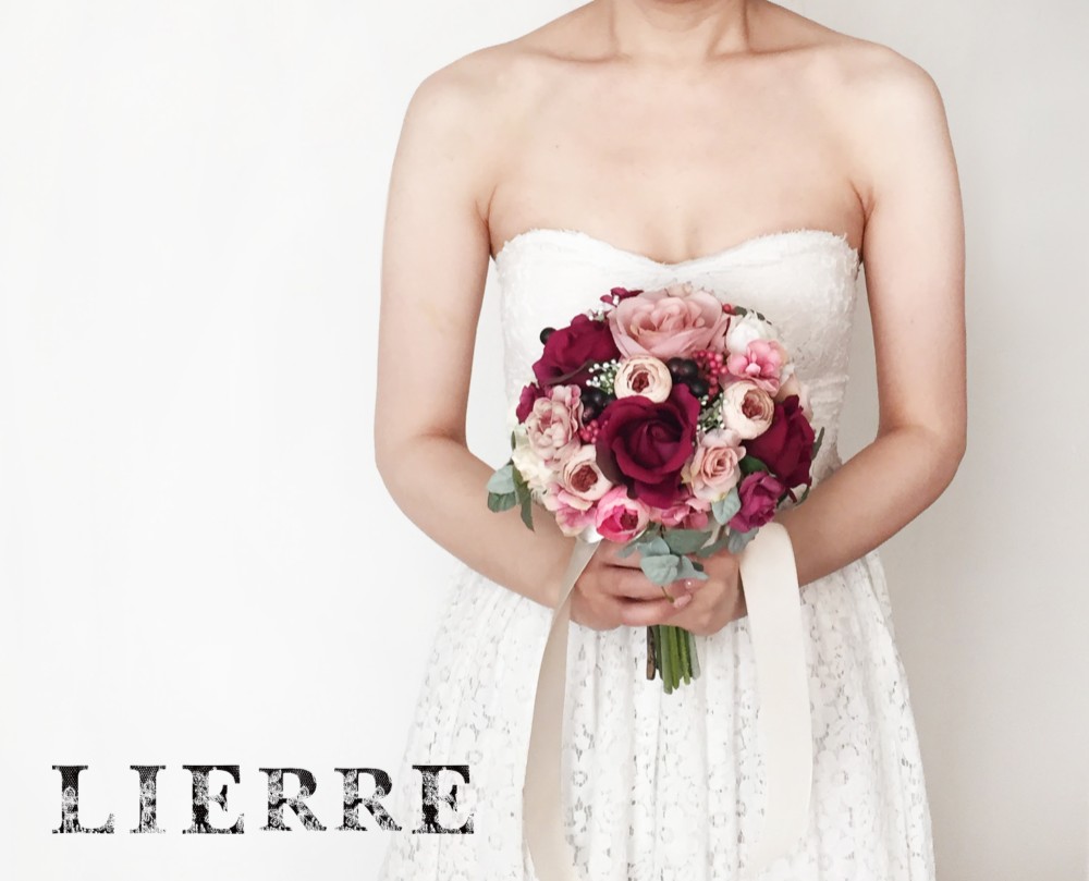 【オーダーメイド】ウェディングブーケ&ブトニアセット 相談OK! 15000円〜